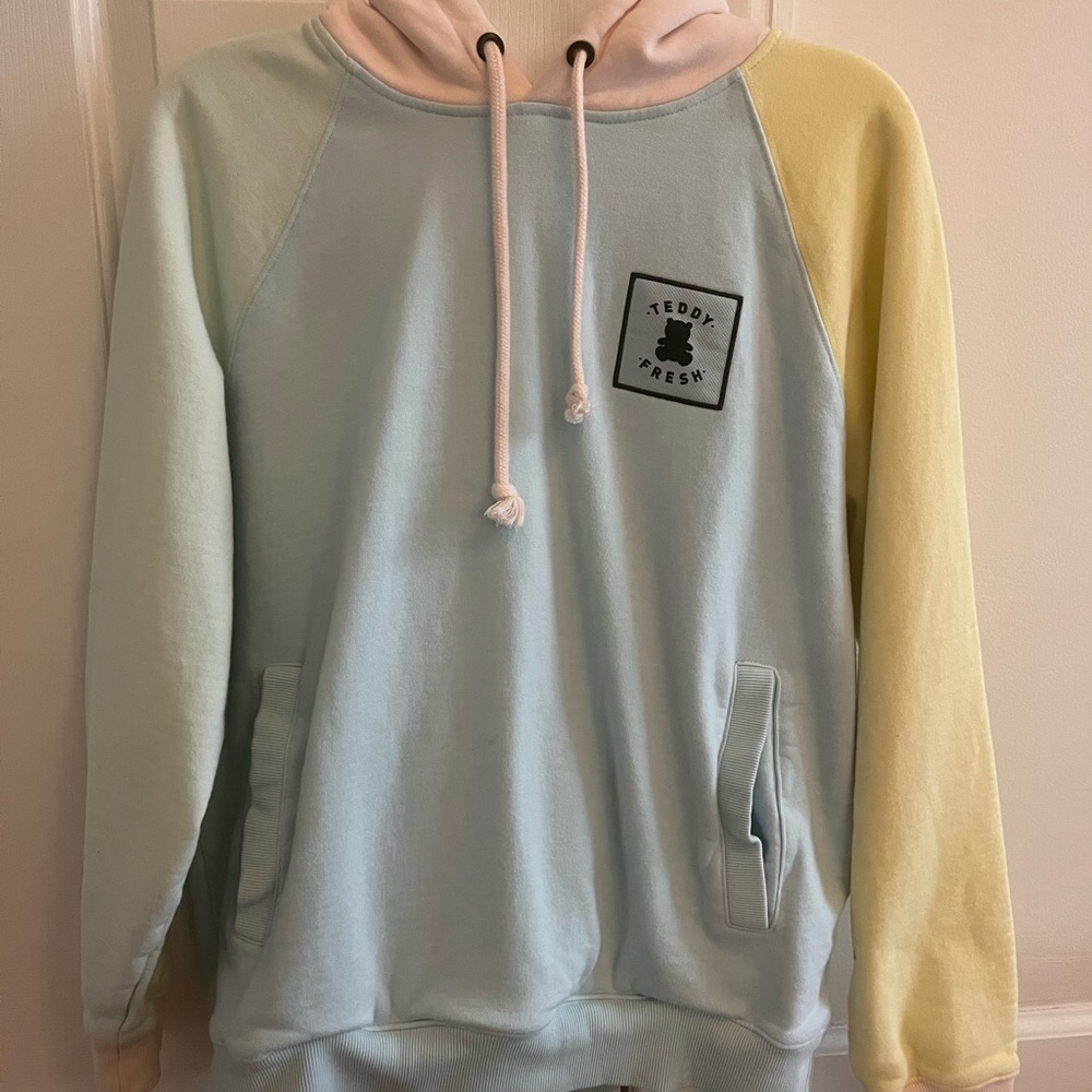 Teddy Fresh Color Block Hoodie